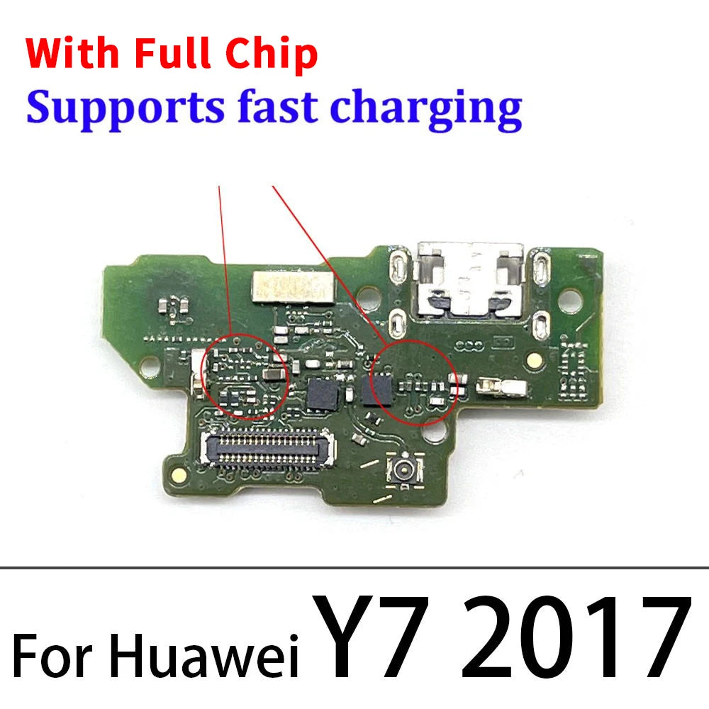 Dock Connector USB Charger Charging Port Board Flex Cable For Huawei Y5 Y6 Y7 Y9 Prime 2017 2018 2019 Y6s Y6P Y7P Y8s Y8P Y9s Huawei phone repair parts