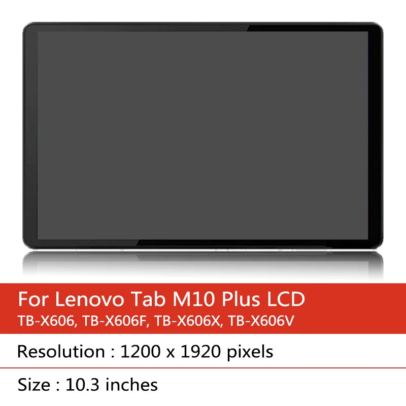 10.3"New X606 Display For Lenovo Tab M10 FHD Plus TB-X606F TB-X606X TB-X606 LCD Display Touch Screen Digitizer Glass Assembly Tablet repair parts