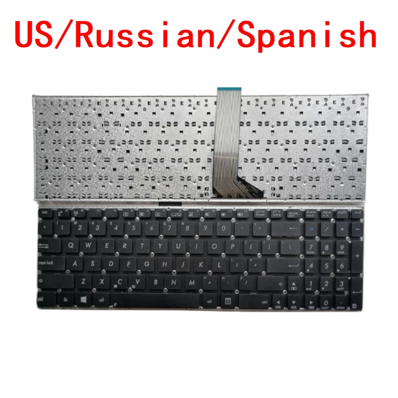 New US Russian Spanish Laptop Keyboard For ASUS F502 F502C F502CA S500 S500C S500CA S550 S550C S550CA S550CB V500 V500C V500CA  ASUS laptop repair parts