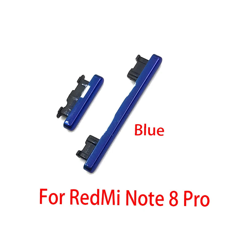 For Xiaomi Redmi Note 7 Pro SIde Volume Button + Power ON / OFF Buttton Key Set For Redmi Note 8 9 9S Pro Replacement Parts Xiaomi  Xiao mi phone repair parts