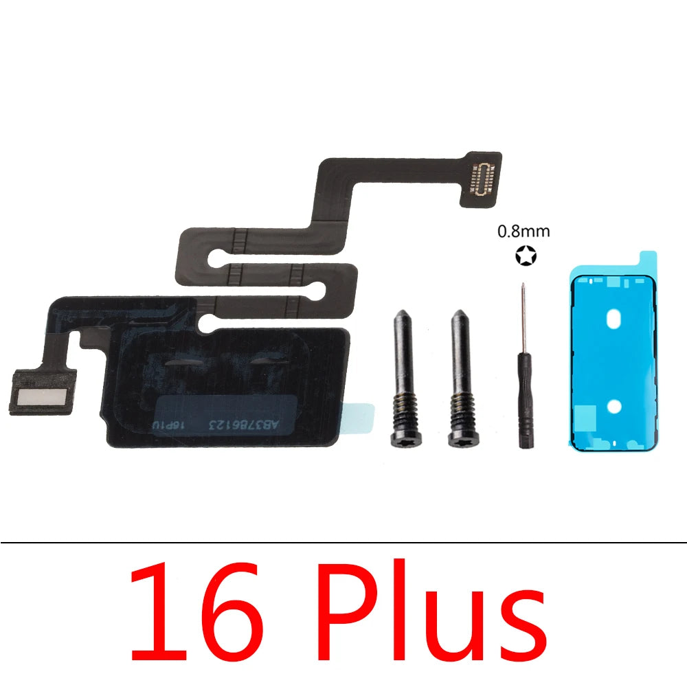 Earpiece Light Sensor Proximity Flex Cable for iPhone 16 Plus 15 ProMax No Speaker Sensor Ribbon iPhone phone repair parts