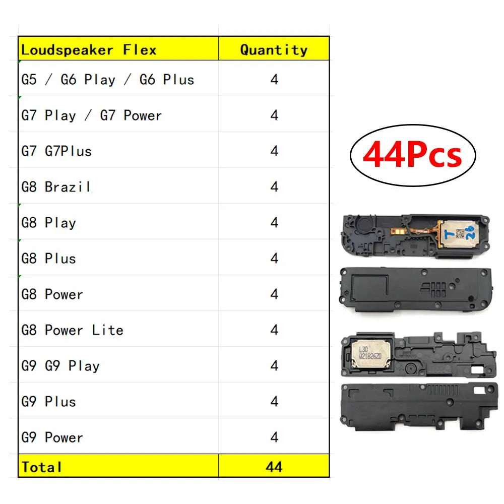 22Pcs, Buzzer Ringer Loud Speaker Loudspeaker Flex Cable For Motorola Moto G5 G6 G7 G8 G9 Play Plus Power Lite Motorola phone repair parts