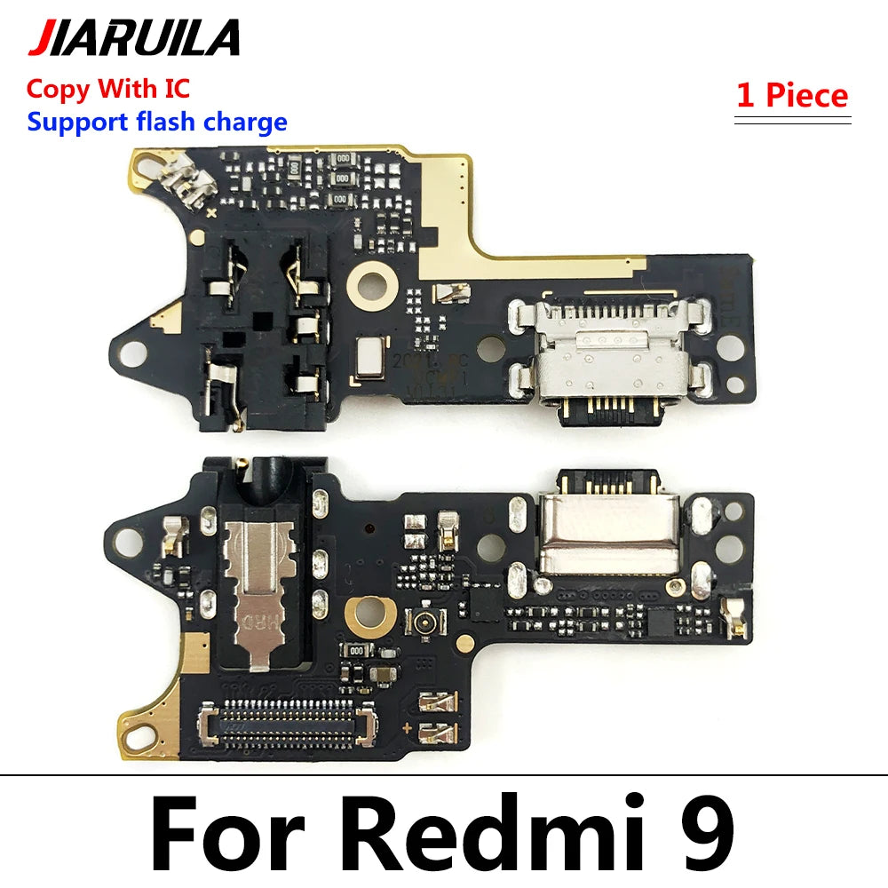 10Pcs USB Charge Port Dock Connector Charging Board Flex Cable For Xiaomi Poco X3 Pro M3 Redmi Note 7 8 8T 9S 9 10 10s Pro 9C 9A  Xiaomi  Xiao mi phone repair parts