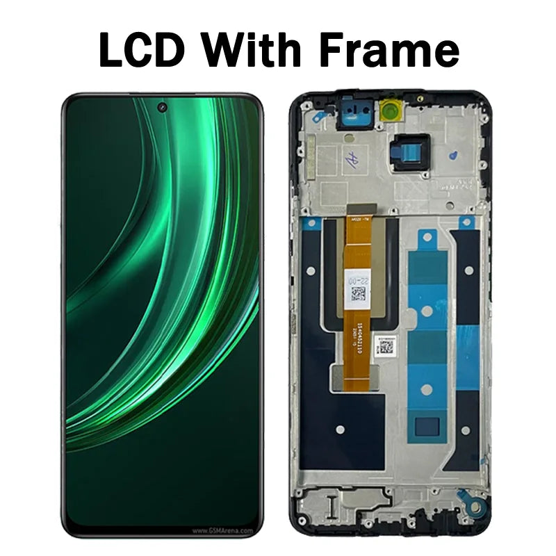100% Tested For Realme 13 5G LCD Display Screen Touch Panel Digitizer For Realme13 5G LCD RMX3951 Screen With Frame Oppo phone repair parts Realme phone repair parts