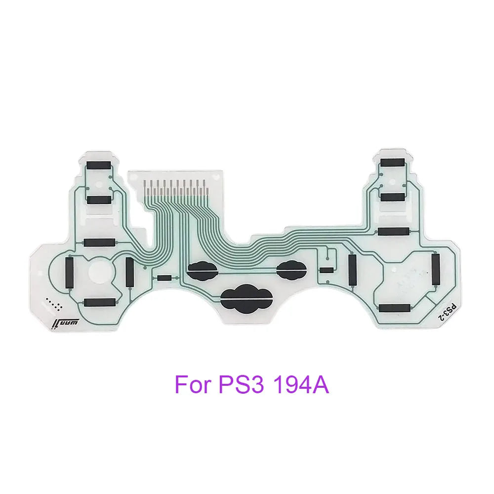 1-20set For PS2 PS3 PS4 Pro Slim JDS 030 040 050 Controller Conductive Film Keypad Flex Cable For PS5 Circuit Board Game console repair parts