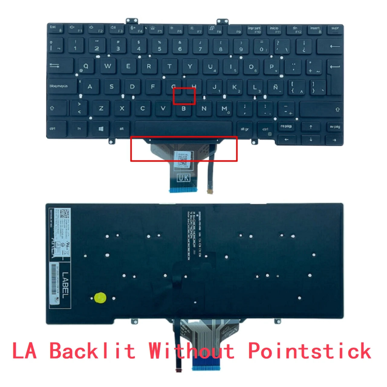 New US Russian Spanish Latin UK Arab Brazil Portuguese Laptop Backlit Keyboard For Dell Latitude 7400 E7400 L3400 5400Dell laptop repair parts