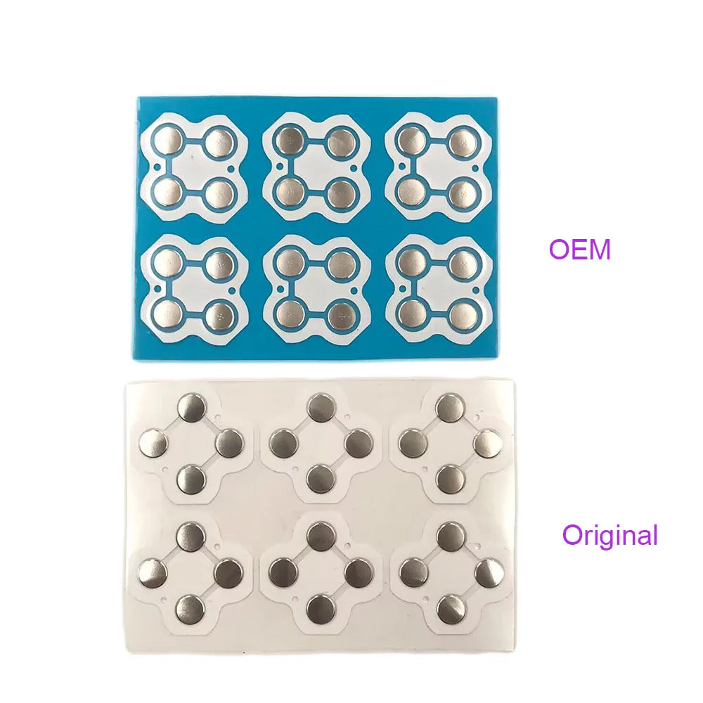 12Pcs Conductive Film For Nintendo NS Switch Joy-Con Controller D-Pad & ABXY Button Controller Metal Dome Snap PCB Board Buttons Game console repair parts