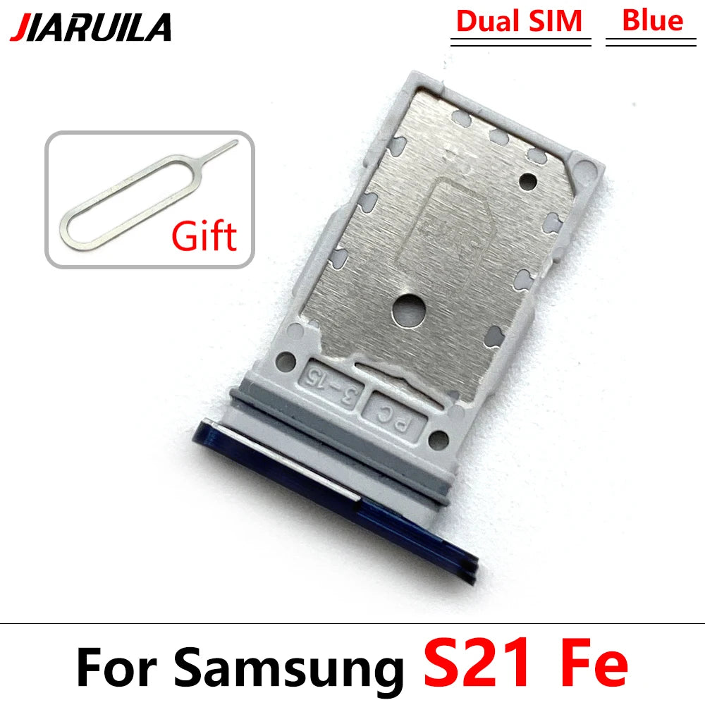 New For Samsung S21 S20 Plus Ultra Fe Dual SIM Card Slot SD Card Tray Holder Adapter Replacement Spare Parts Samsung phone repair parts