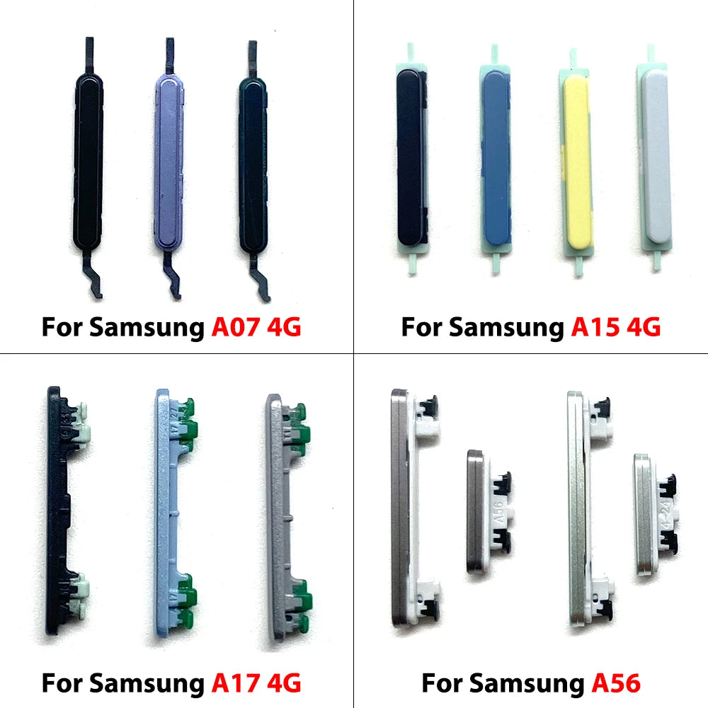 New For Samsung A15 A16 A56 A07 A17 4G 5G Side Key Power and Volume Button Replacement Parts Samsung phone repair parts