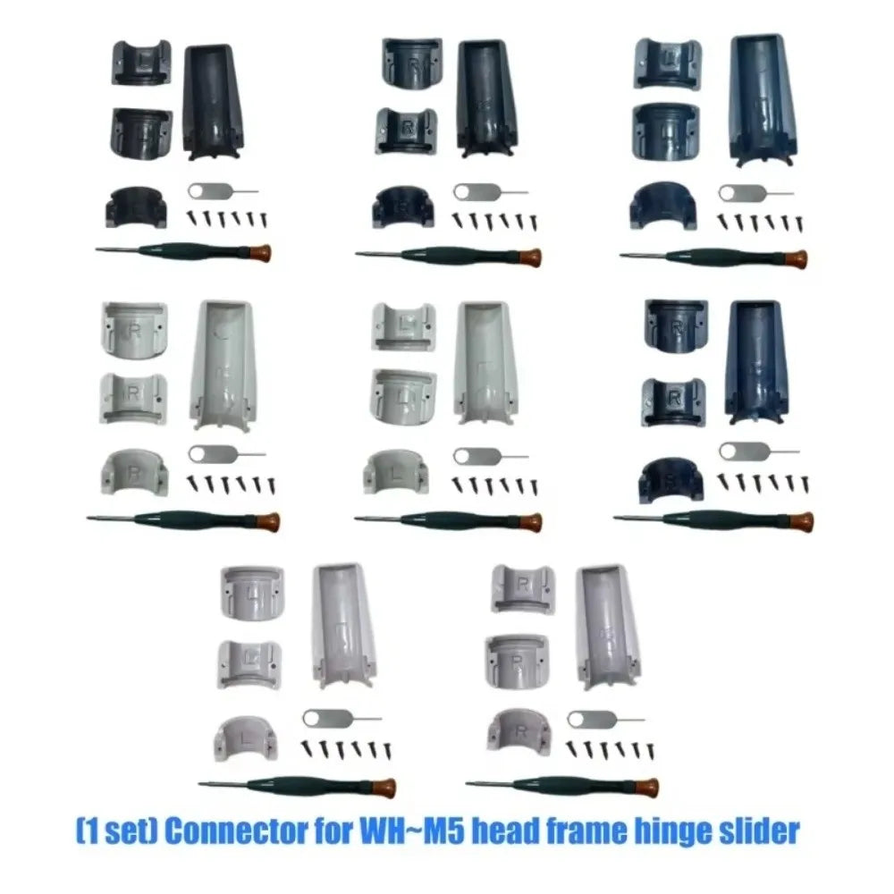 Plastic Headphone Hinge Repair Kit Arm Connector Complete Set Plastic Hinge Slider Connector for Sony WH 1000XM5 Digital camera repair parts