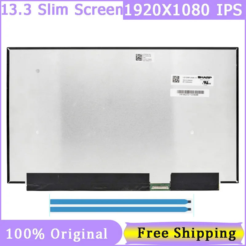 13.3" Slim 30 Pin Laptop Screen LQ133M1JW40 LQ133M1JW41 LQ133M1JW42 1920*1080 FHD IPS Display Matrix Panel