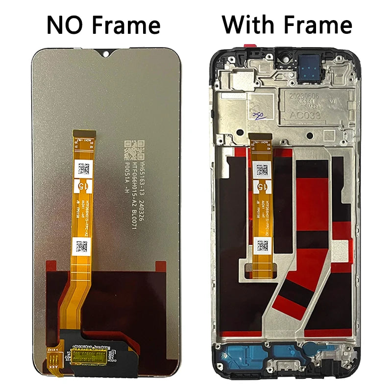 6.56" Tested A57 4G Screen For Oppo A57 4G LCD CPH2387 Display With Frame Screen Touch Panel Digitizer Replacement Parts Oppo phone repair parts Realme phone repair parts