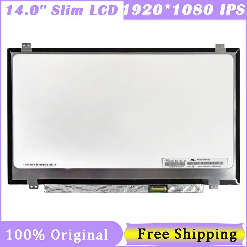 14 Inch 30 Pin Screen N140HCE-EAA/EAB LP140WF6-SPC2 LP140WF3-SPD1/SPL1 B140HAN02.0/02.4 NV140FHM-N41/N42/N46 IPS laptop screen