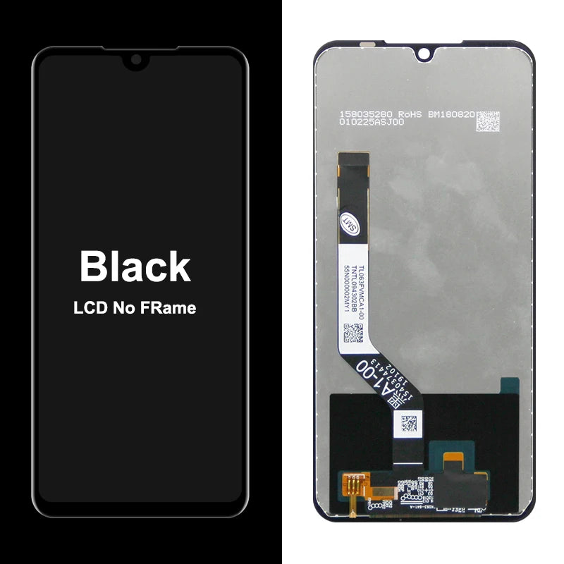 6.3" Display Screen for Xiaomi Redmi Note 7 Pro M1901F7S Lcd Display Digital Touch Screen with Frame for Redmi Note 7 Assembly Xiaomi phone repair parts