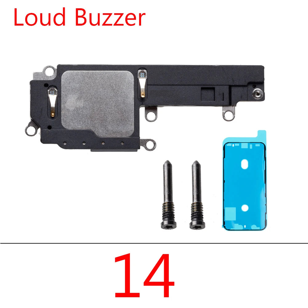 1pcs Ringer Bottom Buzzer Loud Speaker with earpiece  For iPhone  14 15 Pro Max  Plus Replacement Parts iPhone phone repair parts