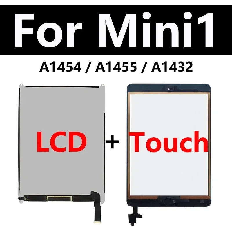 OEM Pantalla LCD Touch Screen For Apple iPad Mini 1 2 3 A1599 A1489 A1432 Assembly Digitizer Front Glass Display Replace  iPad repair parts