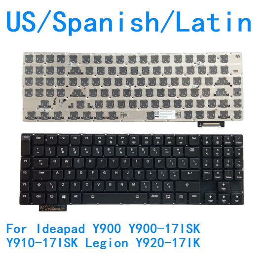 New US Spanish Latin Language  Backlit Keyboard For Lenovo Ideapad Y900 Y900-17ISK Y910-17ISK Legion Y920-17IK Lenovo laptop repair parts