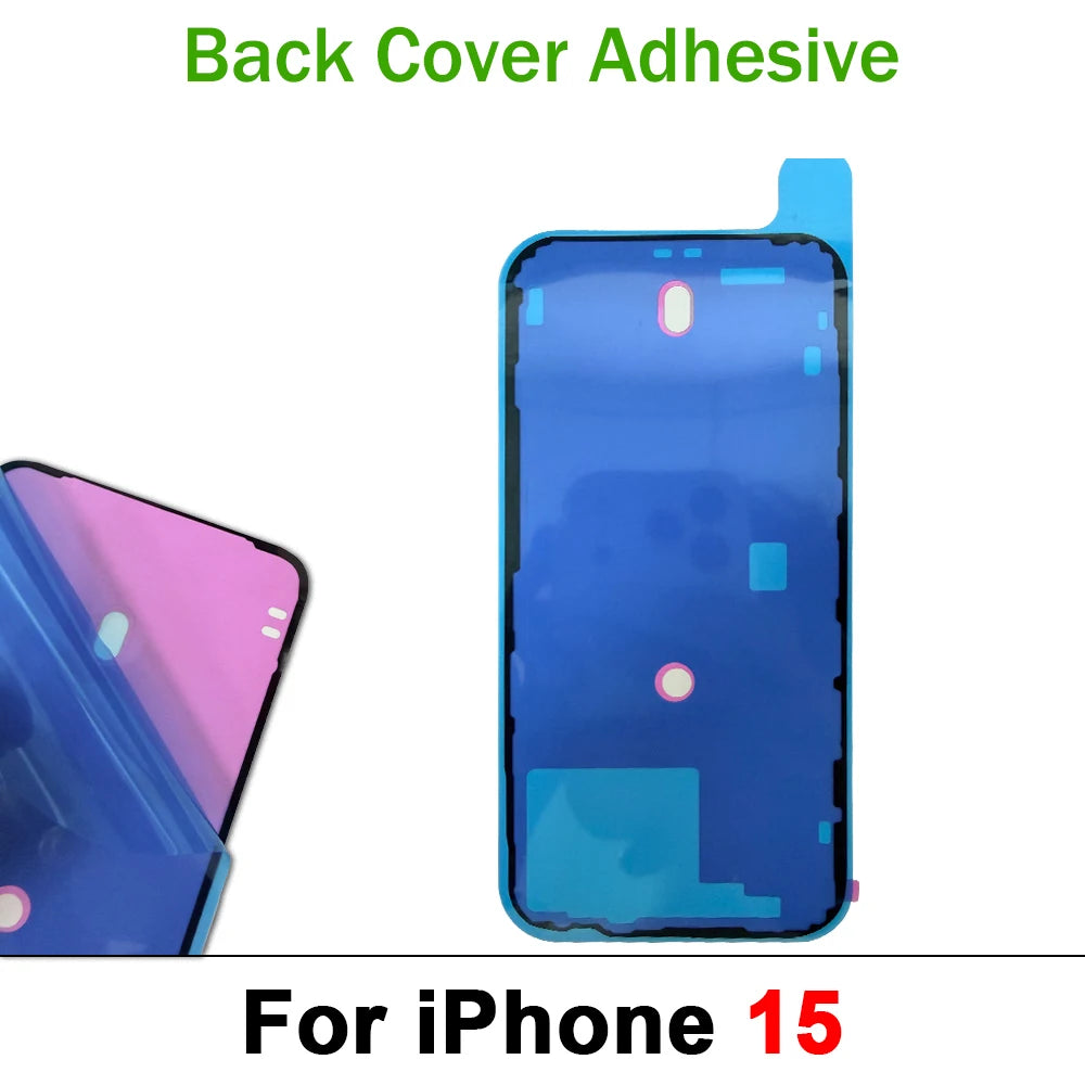 Back Cover Side Waterproof Seal Sticker For iPhone 15 16 17 Pro Max 15 Plus Air Front LCD Adhesive Seal Tape Glue Repair Sticker iPhone phone repair parts
