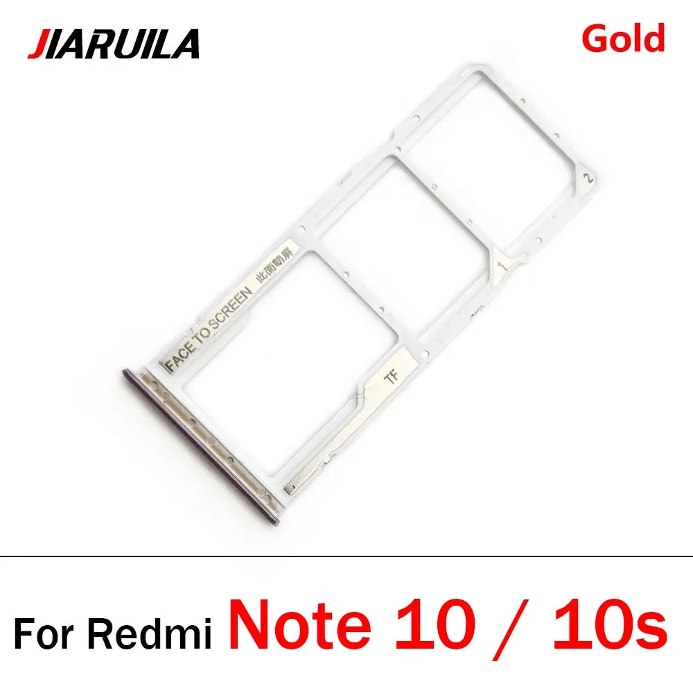 New SiM Card Tray For Xiaomi Redmi Note 10 10s Pro 5G SIM Card Slot SD Card Holder Adapter Replacement Parts  Xiaomi  Xiao mi phone repair parts