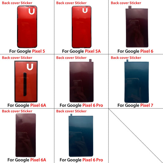Waterproof LCD Screen Adhesive Tape Rear Back Cover Frame Sticker Glue Parts For Google Pixel  3 4 5 6 7 Pro 5A 6A 7A Google Pixel Phone repair parts