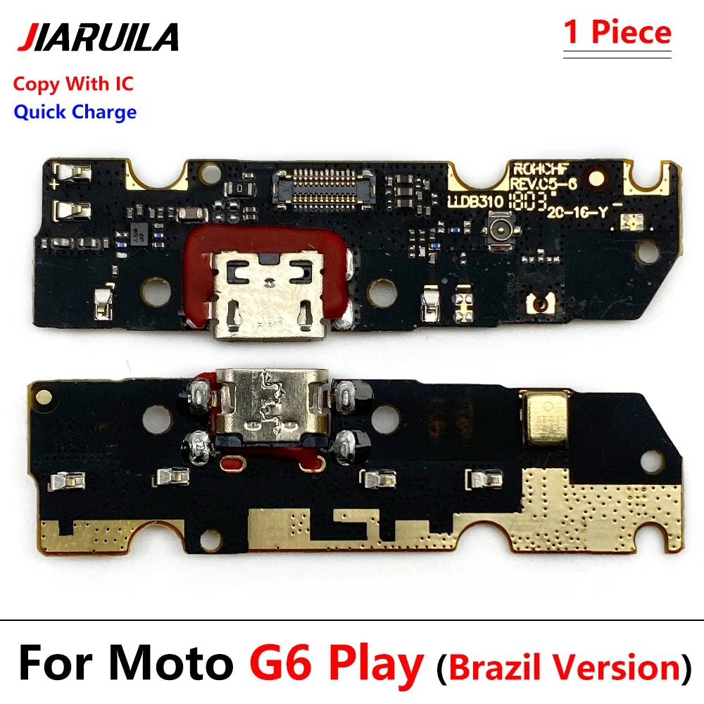 10Pcs/Lot, Dock Connector Micro USB Charger Charging Port Flex Cable Microphone Board For Moto G4 G5 G9 G8 G7 G6 Play Plus Power Motorola phone repair parts