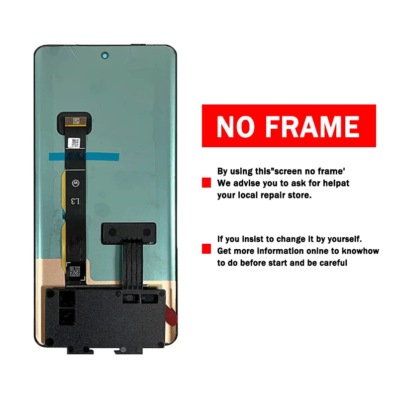 Edge 2024 Display With Fingerprint For Motorola Edge (2024) LCD XT2405V Display Touch Screen Digitizer Assembly Replacement Motorola phone repair parts