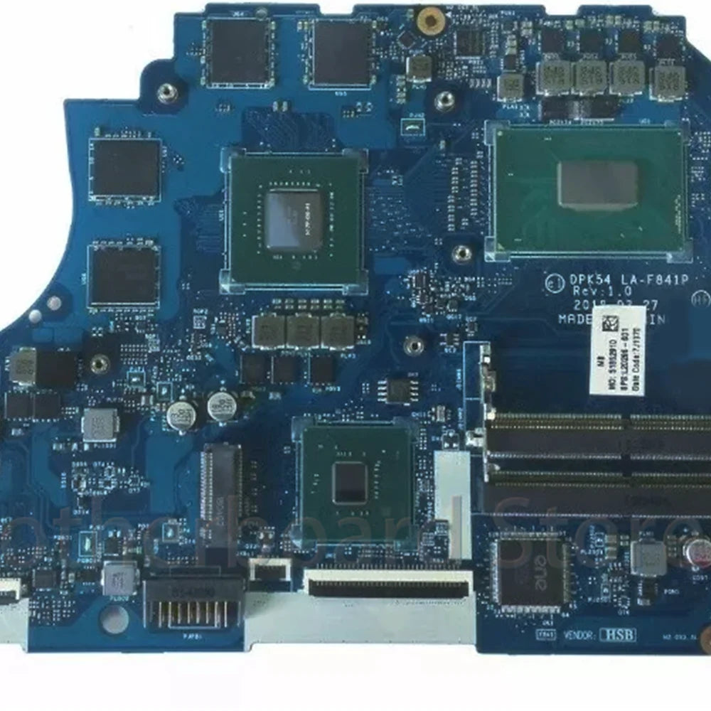 Laptop Motherboard LA-F841P For HP Pavilion 15-CX With CPU I5-8300H I7-8750H GPU GTX1050 2G/4G DDR4 100% Tested HP laptop repair parts
