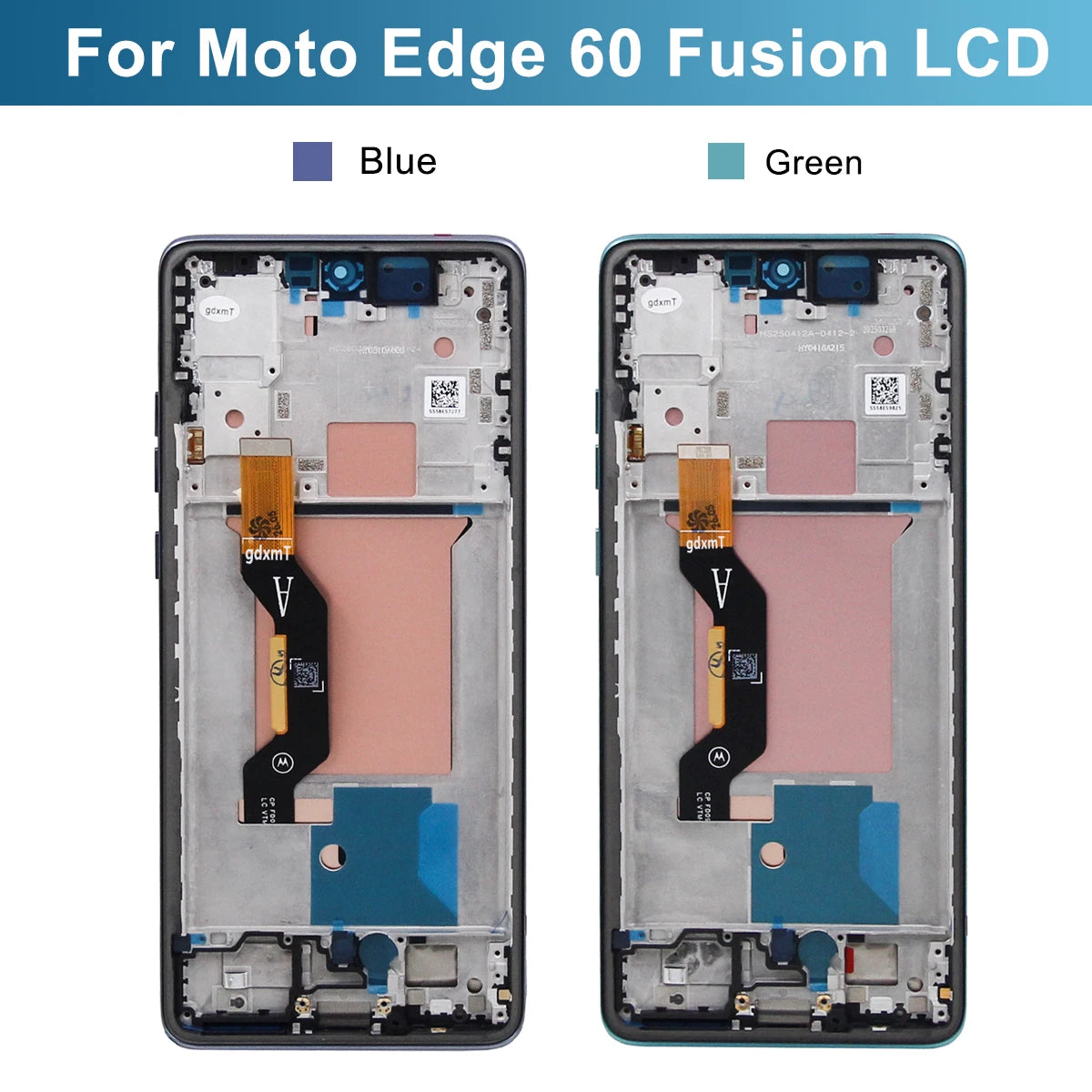 Edge60 Fusion XT2503-4 Display Screen With Fingerprint For Motorola Edge 60 Fusion LCD Display Touch Screen Digitizer Assembly Motorola phone repair parts