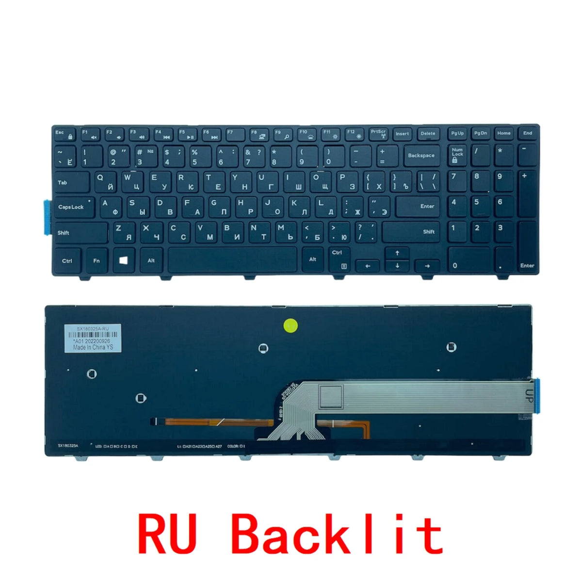 US RU SP AR BR Backlit Keyboard For Dell Inspiron 15 3000 5000 3541 3542 3543 5542 3550 5545 5547 3551 3552 3559 3565 3567 3551Dell laptop repair parts