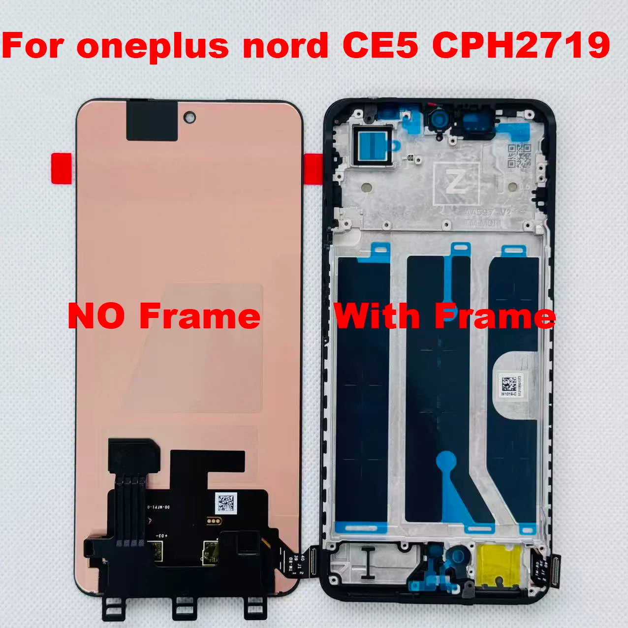 AMOLED Original New For OnePlus Nord 5 CPH2709 lcd display with touch screen digitizer Assembly for oneplus nord ce5 CPH2719 lcd  OnePlus phone repair parts