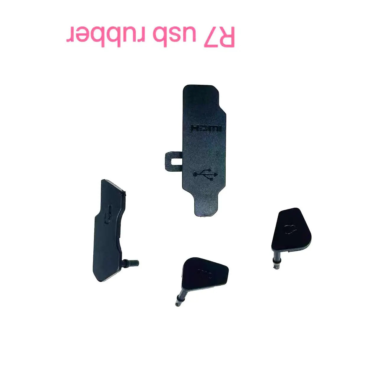 New USB Rubber Set for Canon EOS R7 USB Rubber HDMI Rubber 4pcs Repair Parts  Digital Camera repair parts