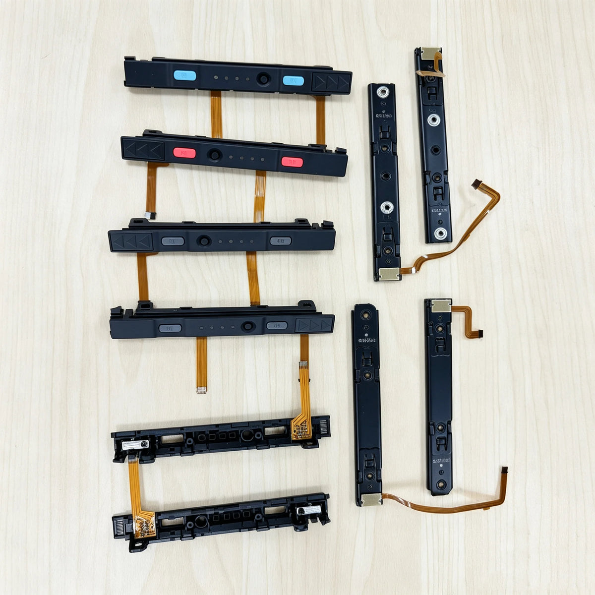 10Sets for NS Switch/Switch OLED Joycon Left Right Slide Rail Console Sensor Flex Cable Metal Track Sliders Rail Railway  Game console repair parts