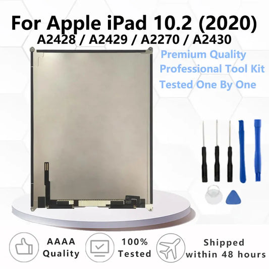 10.2" Tested LCD Screen Panel For Apple  iPad 10.2 (2020) A2428/ A2429/A2270/A2430 Generation Tablet LCD Replacement Part  iPad repair parts