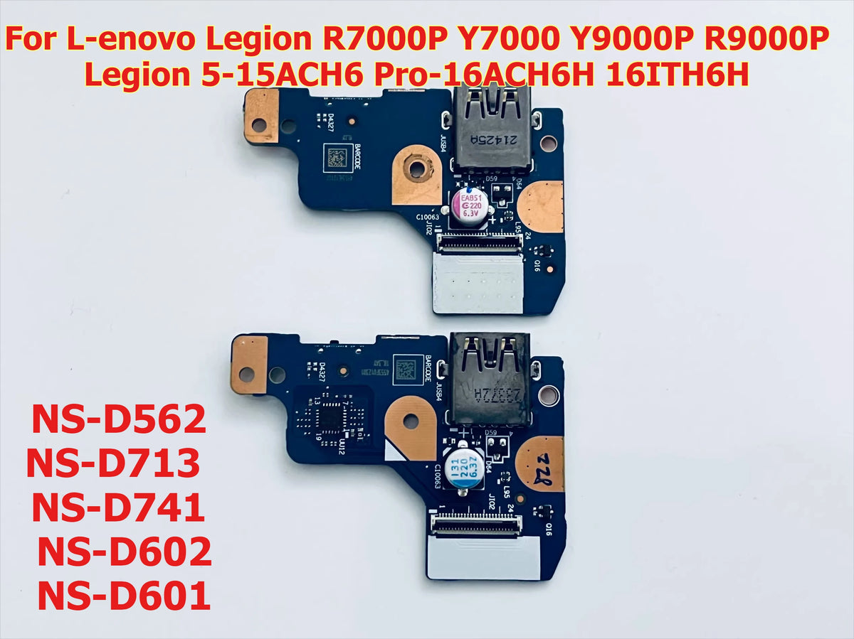USB LED light board For Lenovo R/Y 7000P Y/R 9000P Legion 5-15ACH6 16ACH6H NS-D562 NS-D713 NS-D741 NS-D602 NS-D601 switch board Lenovo laptop repair parts