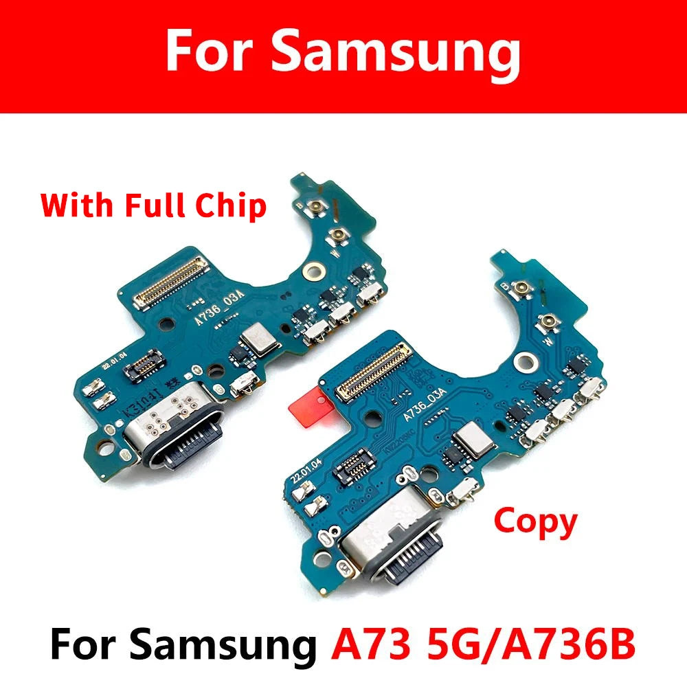 For Samsung A73 5G A736 A736B USB Charging Port Dock Connector Board Mainboard Main Flex Cable Repair Parts Samsung phone repair parts