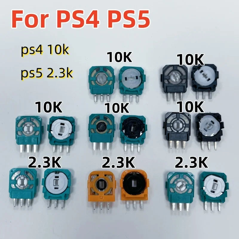 20pcs Original 3D Analog Micro Switch Sensor for PS4 PS5 Controller 3D Thumbstick Axis Resistors Potentiometer for Xbox One Game console repair parts