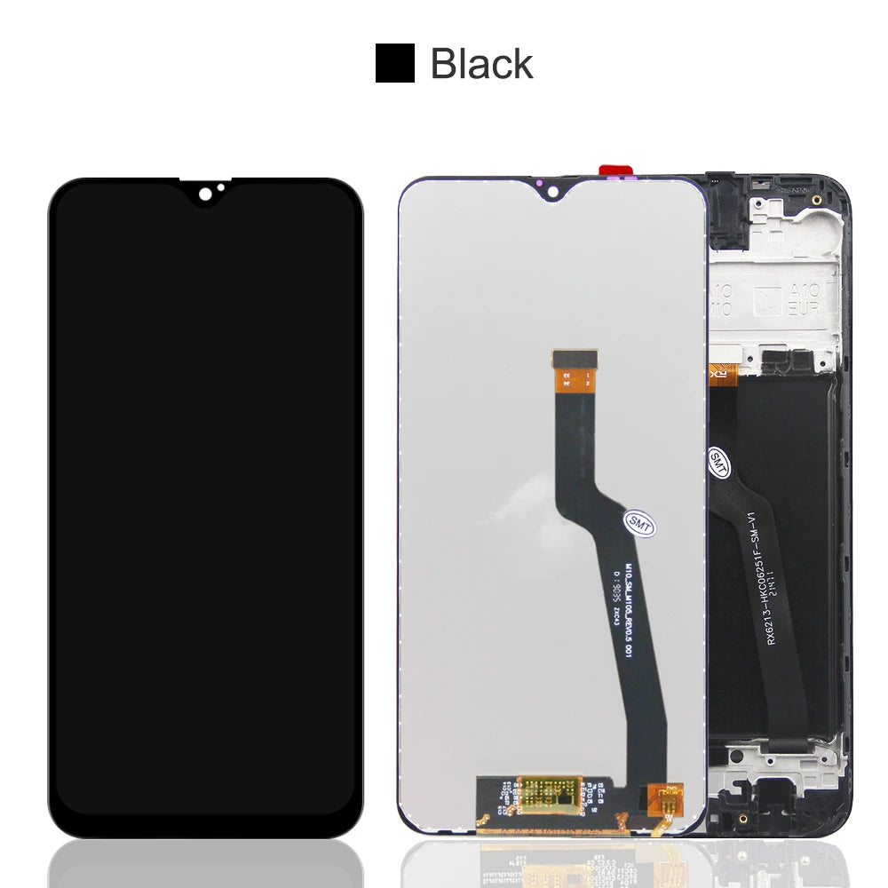 6.2" Screen for Samsung Galaxy A10 A105 A105F A105G A105M Lcd Dispaly Touch Screen with Frame for Samsung Galaxy M10 M105 M105F Samsung phone repair parts