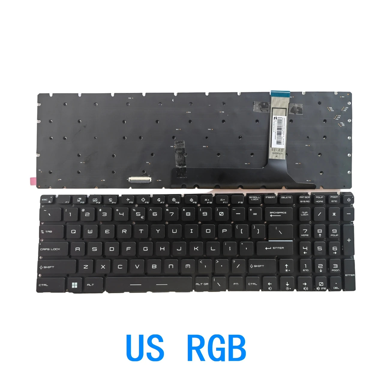 New US Russian Spanish Language  RGB Keyboard For MSI GP76 GE76 GS76 MS-17K1 MS-17K3 Notebook PC Replacement Keyboard MSI laptop repair parts