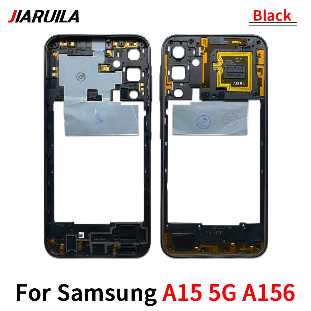 New For Samsung A15 4G A155F / A15 5G A156B / A05 / A05s / A25 5G Housing Middle Frame Bezel Middle Plate Cover Samsung phone repair parts