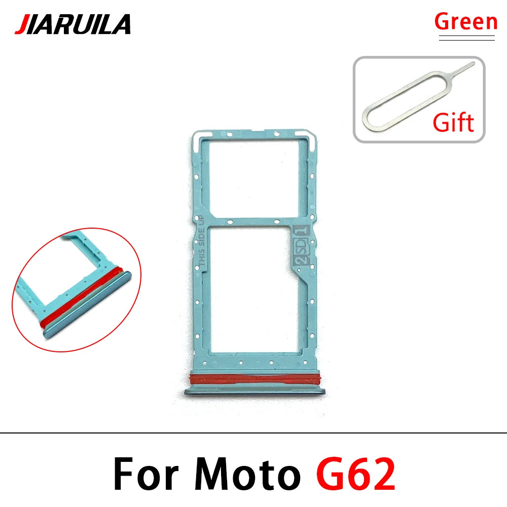 10Pcs, New For Motorola Moto G31 G51 G71 G22 G32 G52 G62 G72 Micro Nano SIM Card Holder Tray Slot Holder Adapter Socket Motorola phone repair parts