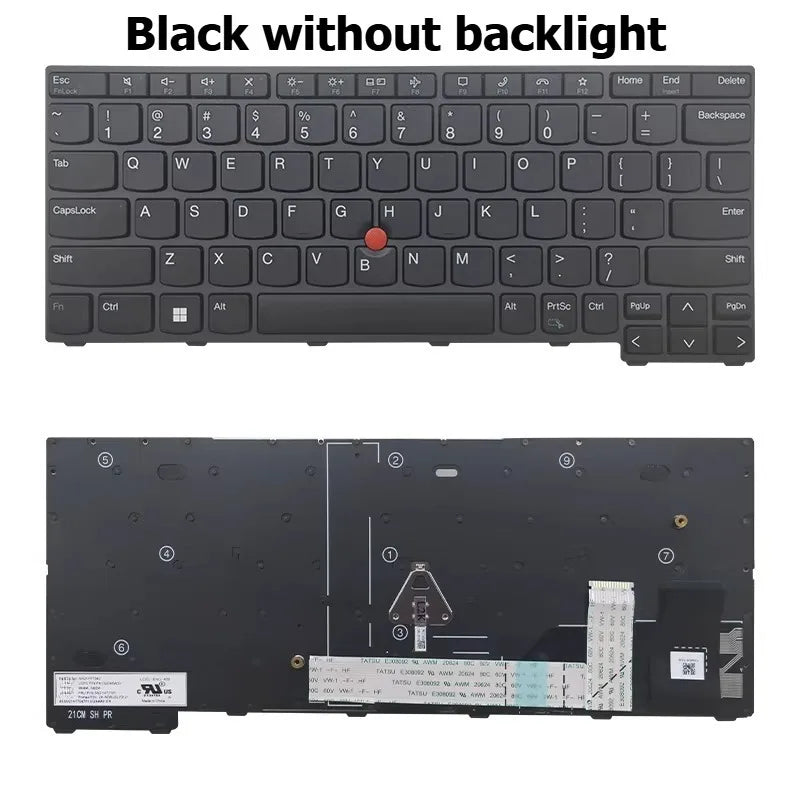 Keyboard for Lenovo Thinkpad X13 Yoga L13 X13 GEN1 Gen2/3 S2 gen7 S2 yoga gen8  laptop keyboard replacement Lenovo laptop repair parts