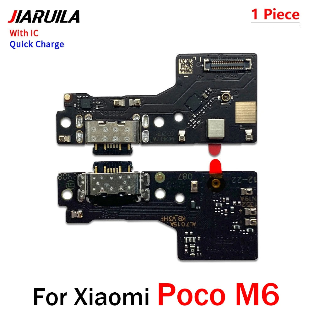 Dock Connector Micro USB Charger Charging Port Flex Cable Microphone Board For Xiaomi Poco X6 X7 M6 F6 F7 Pro 4G 5G  Xiaomi  Xiao mi phone repair parts