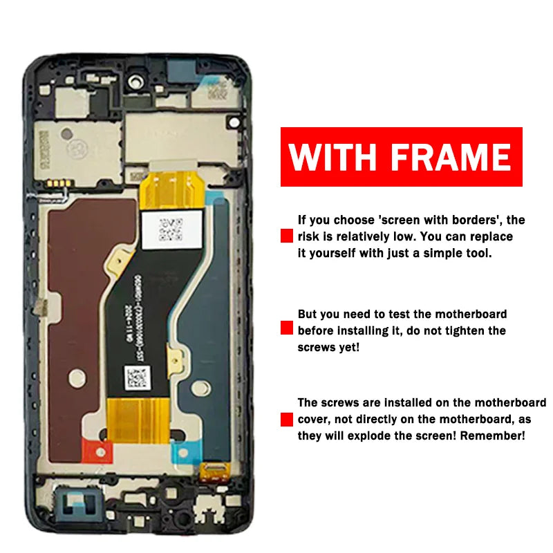 Z2357N  Z2359 Premium Lcd For ZTE Blade A75 4G/V60 Smart Display Touch Screen Digitizer Panel Assembly With Frame ZTE phone repair parts