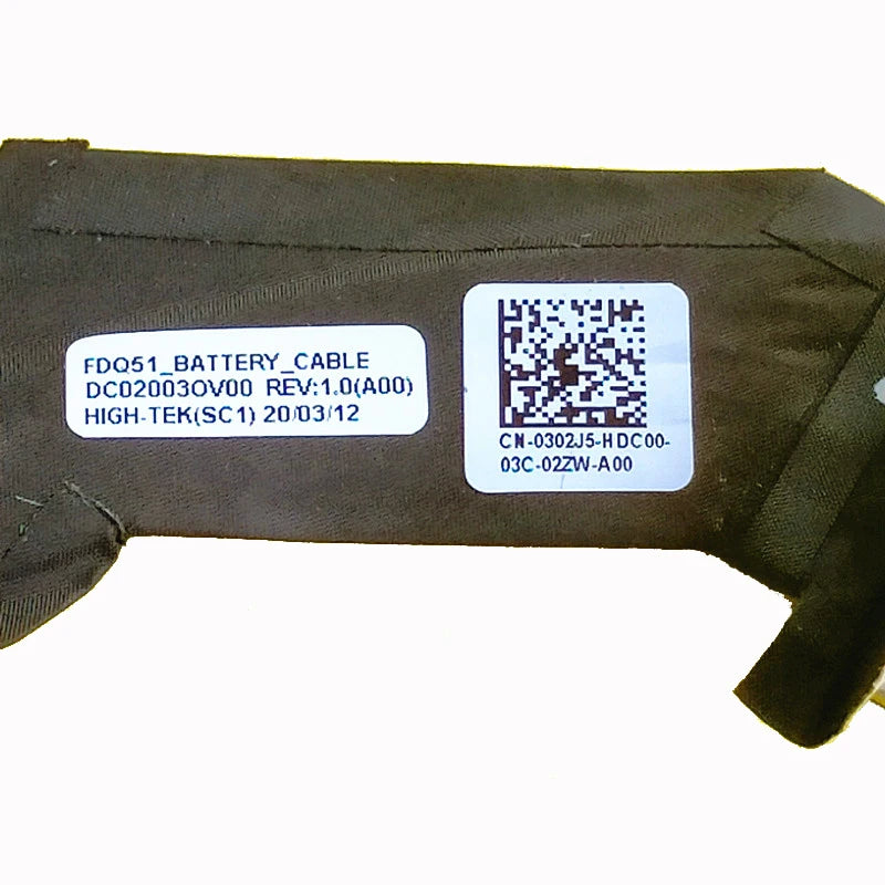 NEW ORIGINAL LAPTOP Battery Cable For DELL Alienware M15 M17 R3 R4 0302J5 302J5 DC02003OV00 Dell laptop repair parts