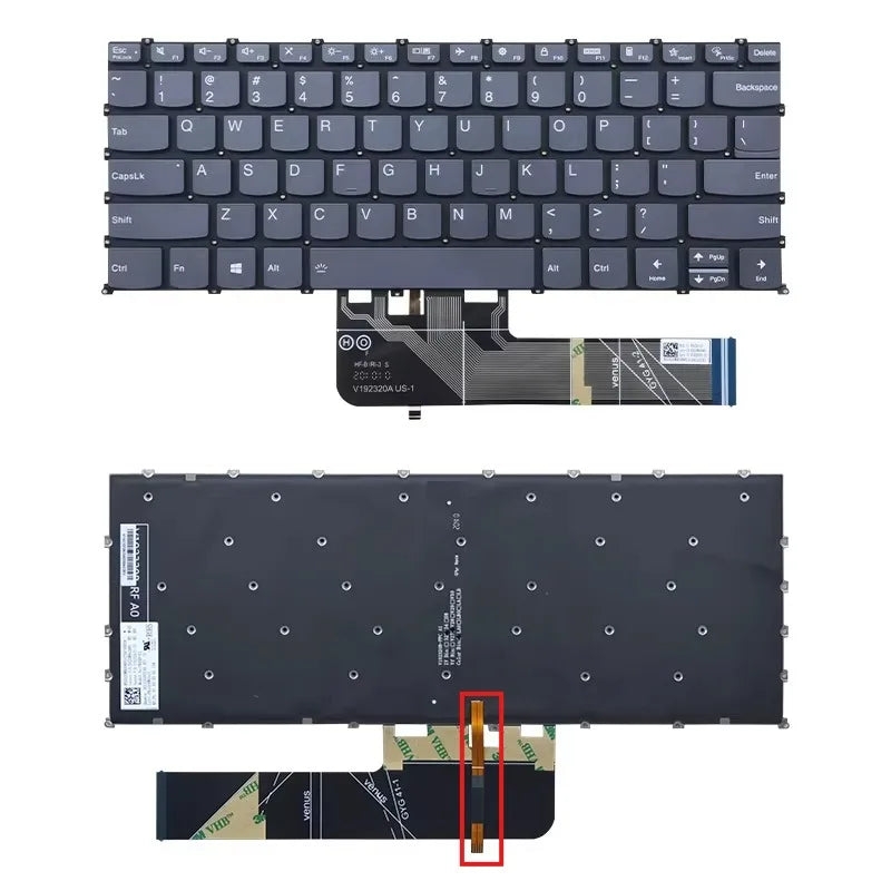 Upper case keyboard for Lenovo Xiaoxin 14 IAH8 IRL8 ABR8 Slim 5 14 2023  topcase palmrest keyboard cover touchpad assembly Lenovo laptop repair parts