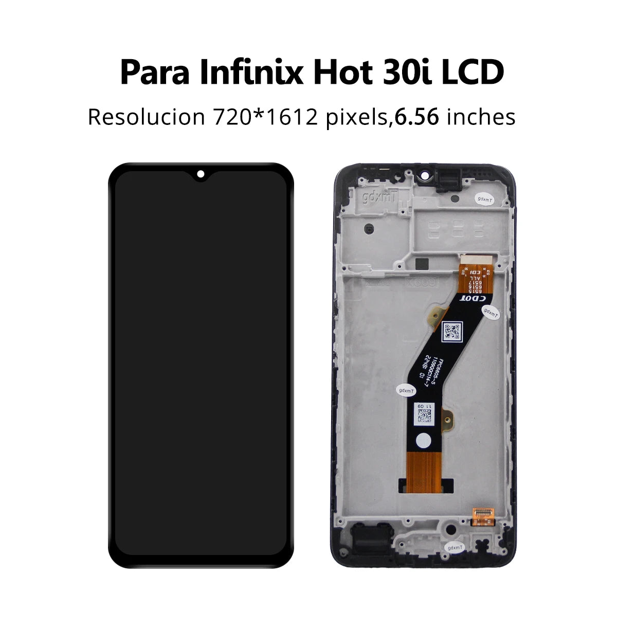 6.56'' For Infinix Hot 30i For Hot30i X669 X669C X669D LCD Display Touch Screen Digitizer Assembly Replacement Parts﻿ Infinix phone repair parts
