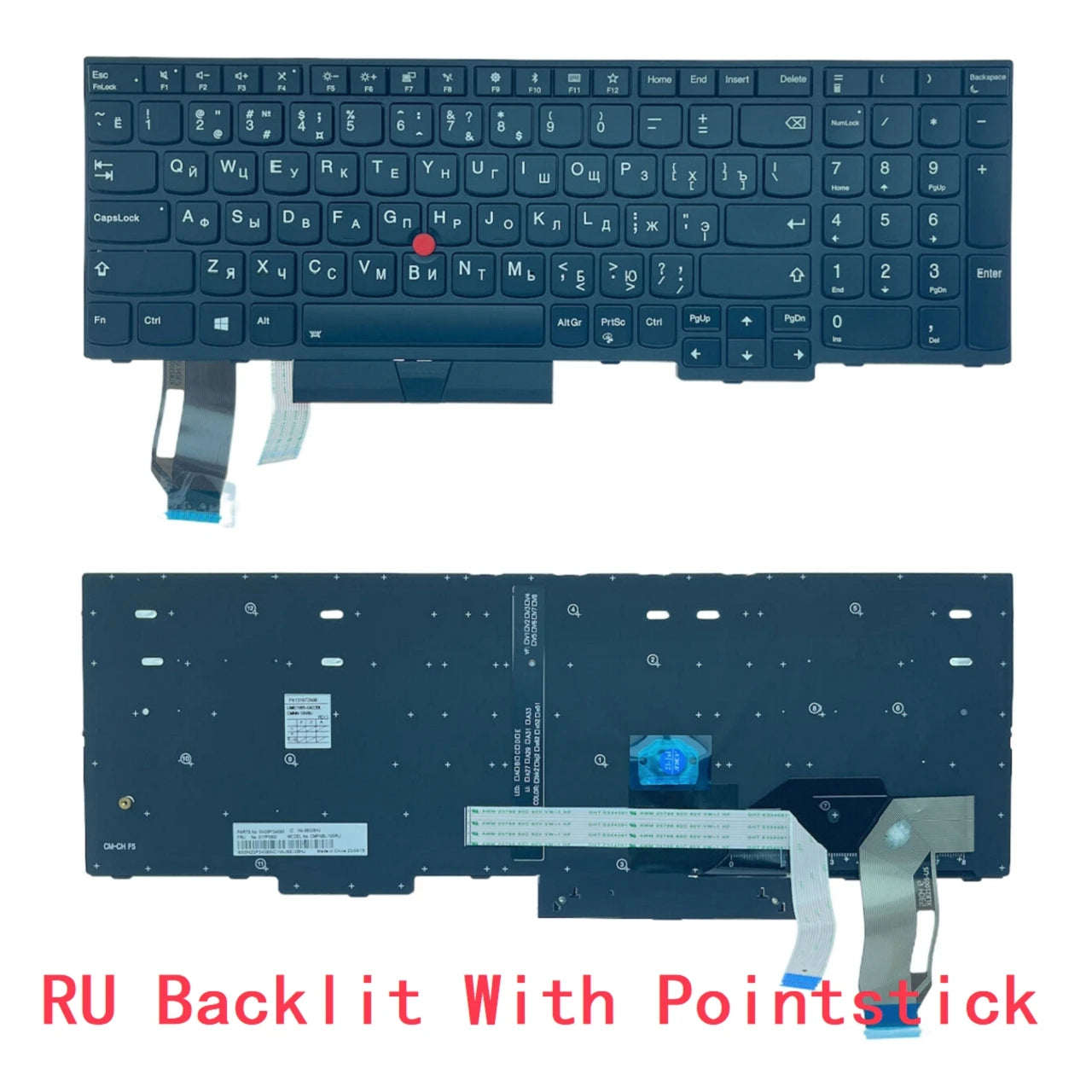 New US Russian Spanish Latin Arab Brazil Backlit Keyboard For Lenovo Thinkpad E580 E585 E590 E595 T590 L580 L590 P52 P72 P53 P73 Lenovo laptop repair parts