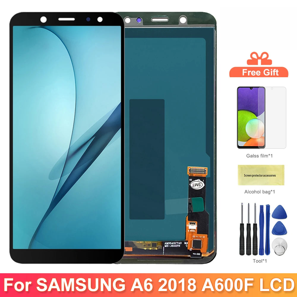A600 Display Screen, for Samsung Galaxy A6 2018 A600 A600F A600FN LCD Display Digital Touch Screen Assembly Replacement Samsung phone repair parts
