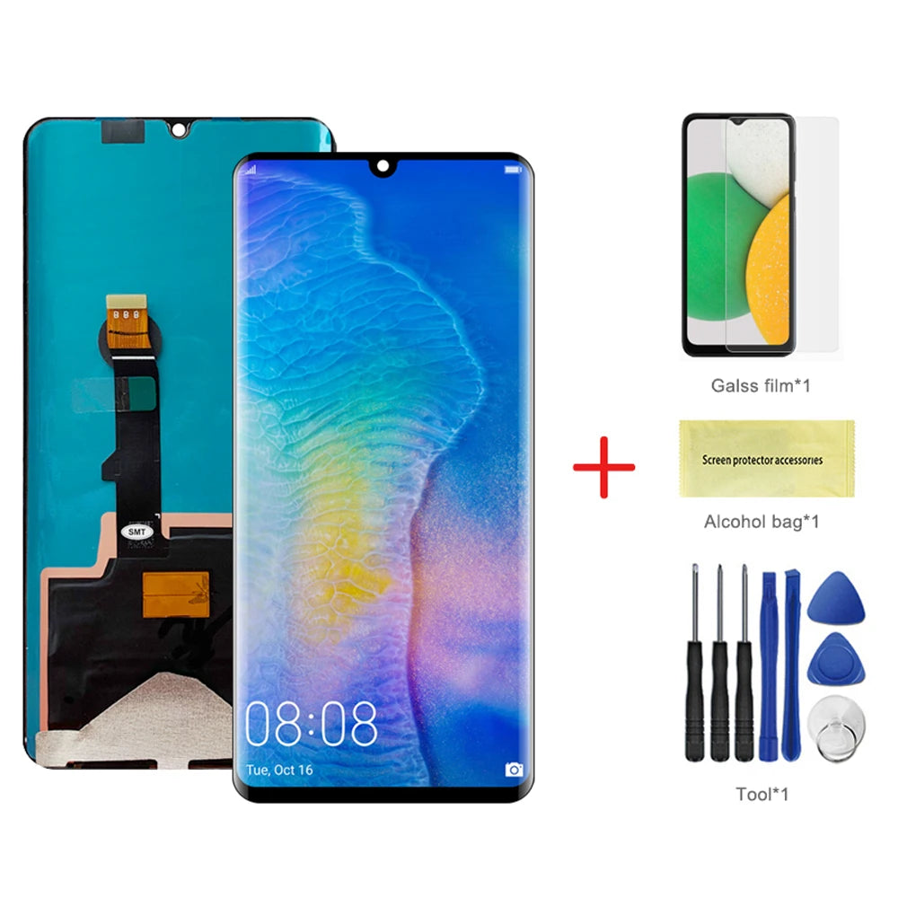6.47" P30 Pro Screen Replacement, for Huawei P30 Pro VOG-L29 VOG-L09 Lcd Display Digital Touch Screen With Frame Assembly HUAWEI phone repair parts