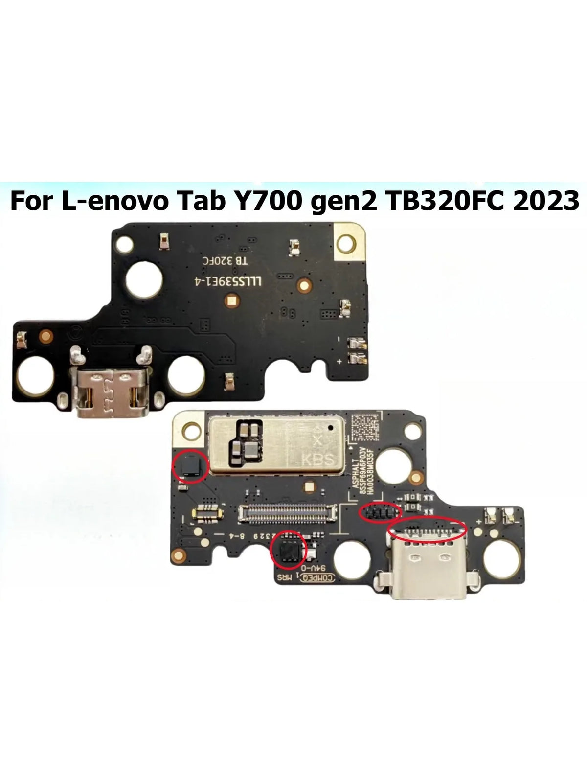 USB Charging Port Connector Plug Jack Charge Dock Board Flex Cable For Lenovo Tab Y700 gen2 TB320FC 2023 cable repair Lenovo tablet repair parts